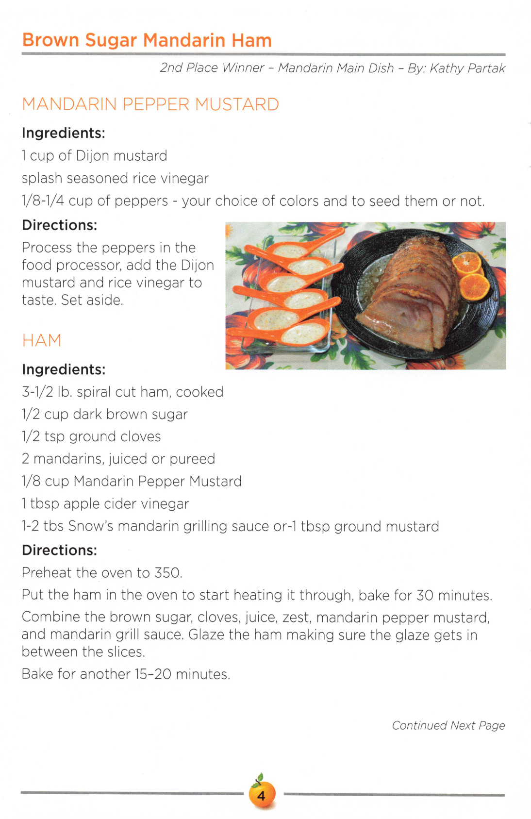Brown Sugar Mandarin Ham
