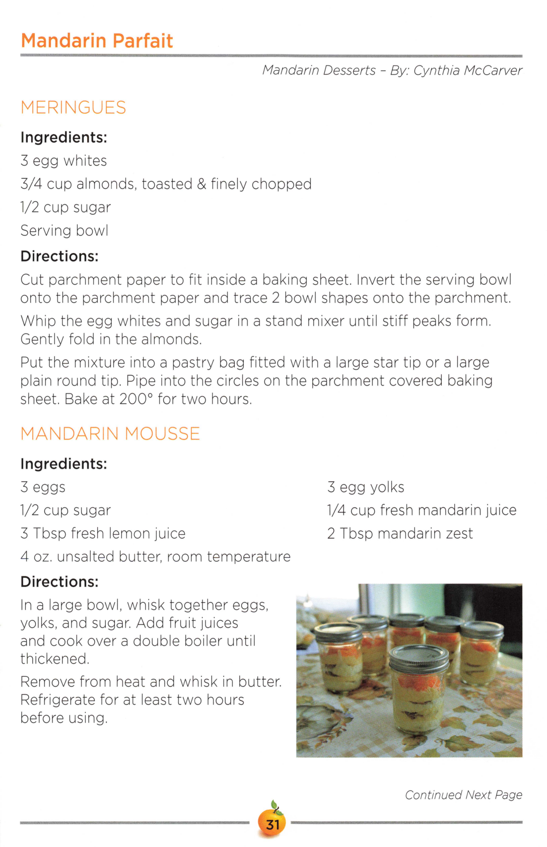 Mandarin Parfait