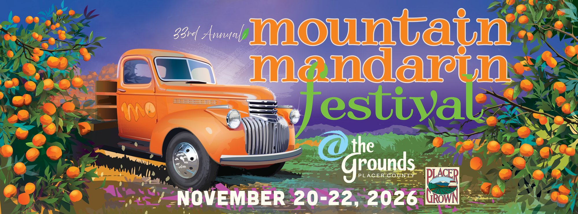 Mountain Mandarin Festival — November 20–22, 2026 — The Grounds, Placer County